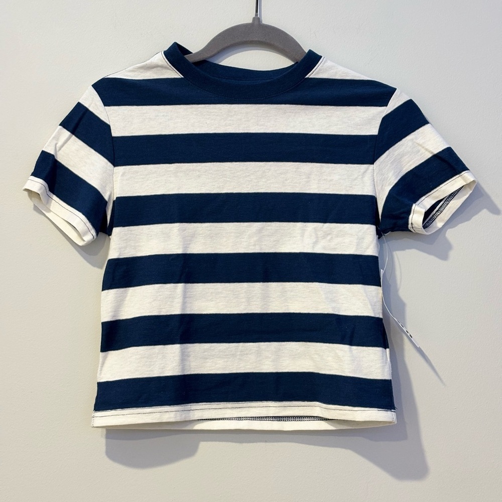 BDG Navy and White Striped Short Sleeve Tee - Picture 3 of 8
